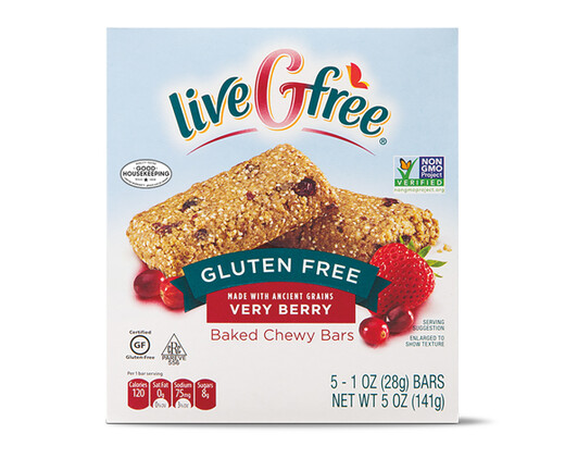 liveGfree Gluten Free Very Berry Baked Chewy Bars