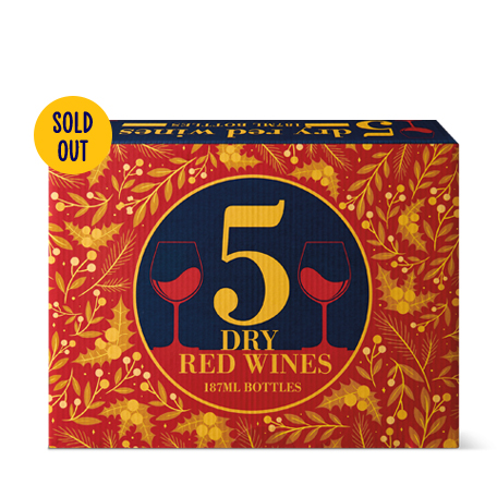 Holiday Magic 5 Days of Dry Red Wine. Sold Out.