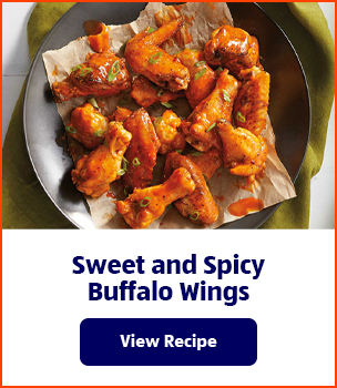 Sweet and Spicy Buffalo Wings. View Recipe.