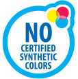 No Certified Synthetic Colors logo
