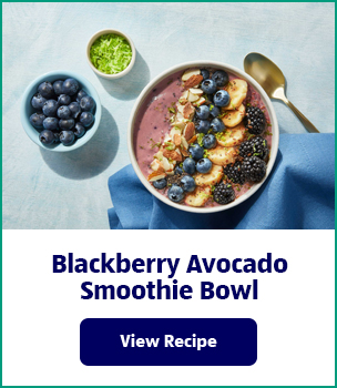 Blackberry Avocado Smoothie Bowl. View Recipe.