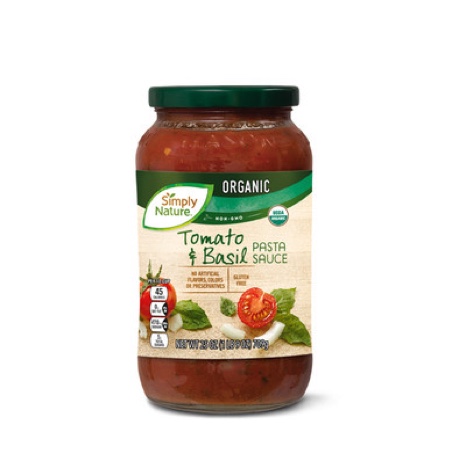 Simply Nature Organic Tomato Basil Pasta Sauce