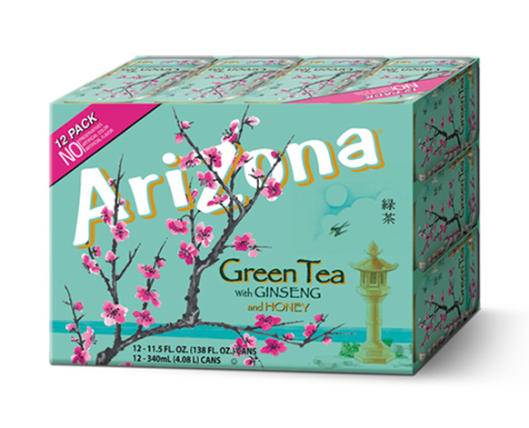 Arizona Green Tea Pack Aldi Us