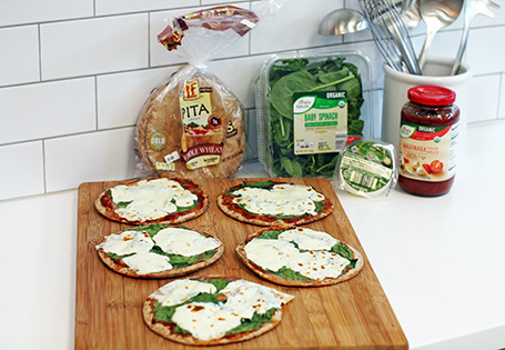 Whole Wheat Pita Pizzas