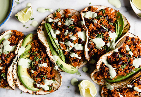 Quinoa and Black Bean Tacos