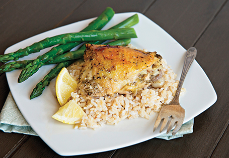 Lemon Rosemary Baked Boneless Chicken Thighs