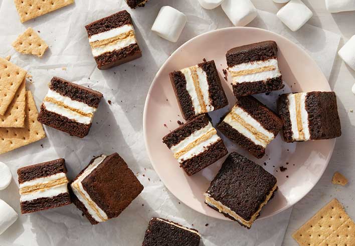 S’more Brownie Sandwich Bars