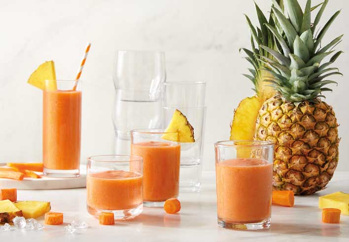 Orange Smoothie With Pineapple - Dizzy Busy and Hungry!