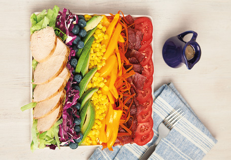 Grilled Chicken Rainbow Cobb Salad