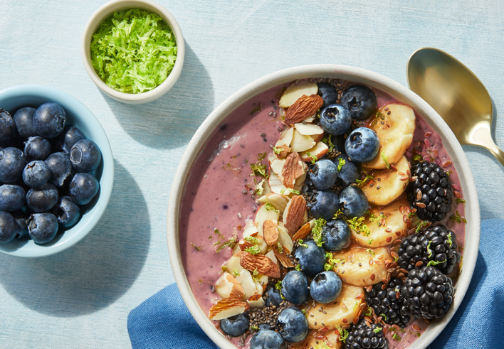 Blackberry Avocado Smoothie Bowl