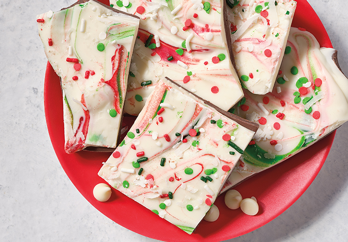 Holiday Swirled Peppermint Bark