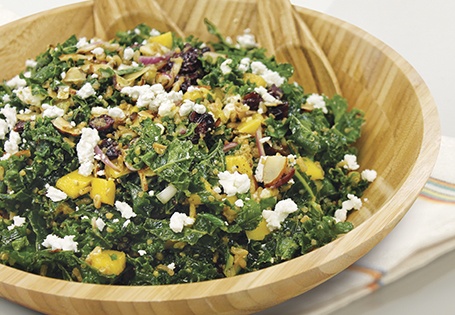 Citrus Popping Kale Salad