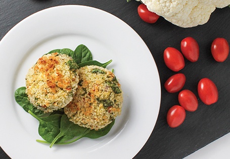 Mediterranean Cauliflower Cake