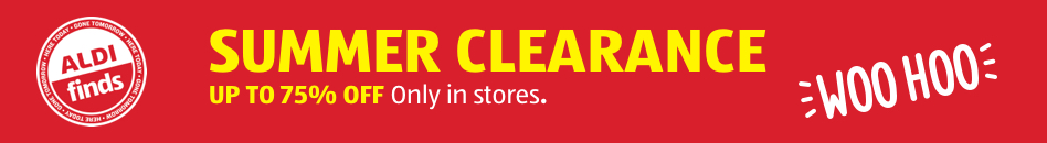 ALDI Finds Summer Clearance Up to 75% Off Only In Stores. Woo Hoo.