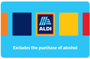 ALDI Gift Card: Excludes the purchase of alcohol