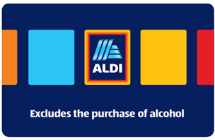 ALDI Gift Card: Excludes the purchase of alcohol