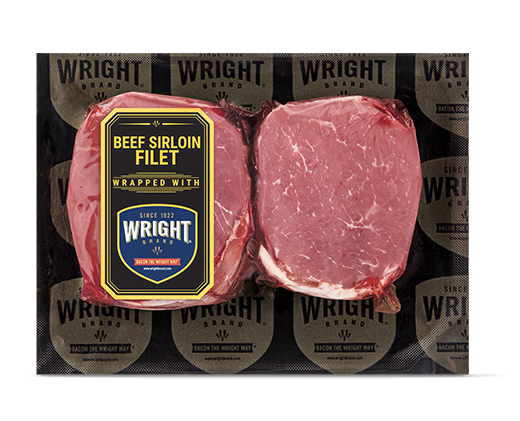 Wright USDA Choice Bacon Wrapped Sirloin Filet