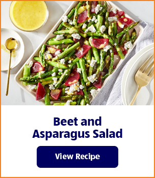 Beet and Asparagus Salad. View Recipe.