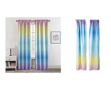 Huntington Home 2-Pack Energy-Efficient Window Panels Rainbow Ombre