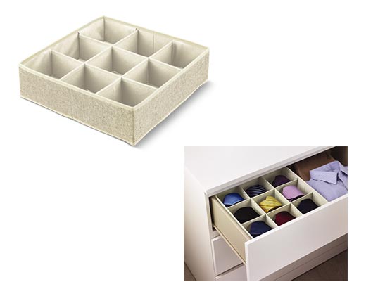 Huntington Home Drawer Organizer 9-Section In Use