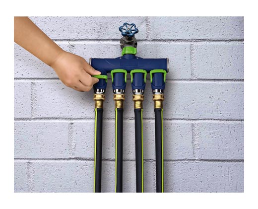 Gardenline Hose Accessories 4-Piece Quick Connect In Use
