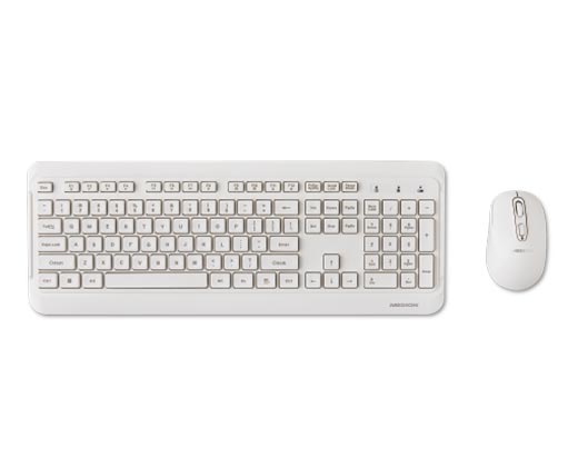 Medion Wireless Keyboard and Mouse Set White