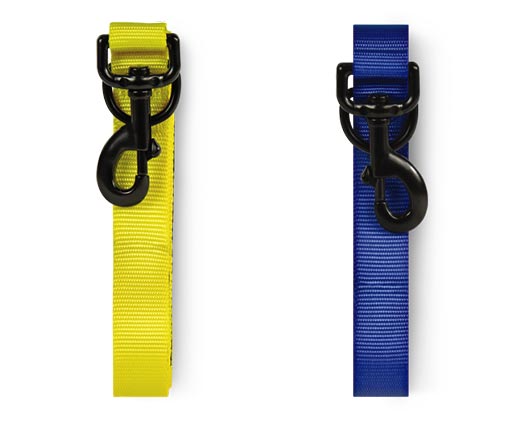 Heart to Tail Pet Leash Leash Blue and Yellow View 2