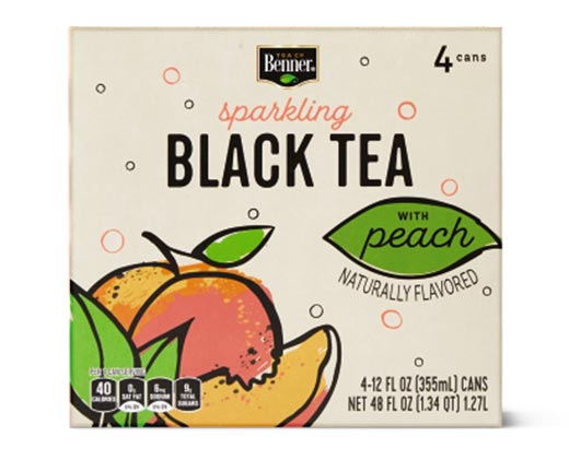 Benner Sparkling Tea Black Tea with Peach
