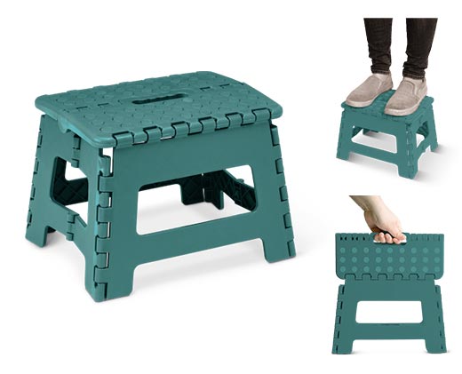 Huntington Home Folding Step Stool Turquoise In Use