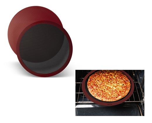 Crofton Cook &amp; Cut Pizza Set Red In Use