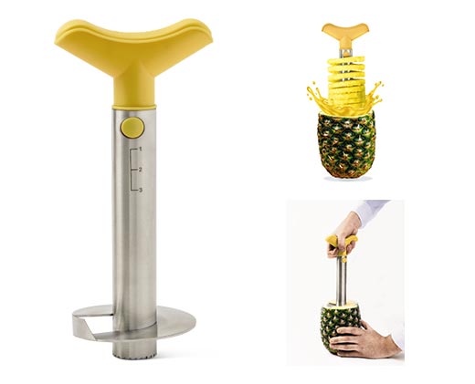 Crofton Pineapple Slicer Yellow In Use
