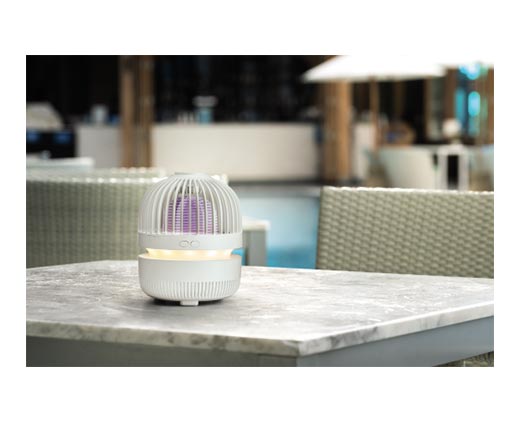 Gardenline 2-in-1 Portable Zapper and Accent Light White In Use