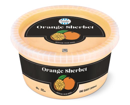 Sundae Shoppe Sherbet Quart Orange