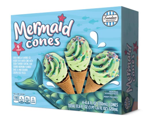 Sundae Shoppe Mermaid Cones