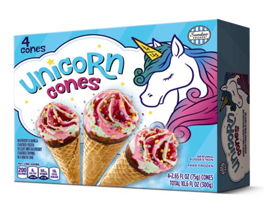 Sundae Shoppe Unicorn Cones