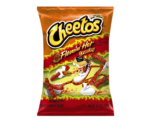 Cheetos Flamin' Hot Crunchy Cheese Snacks