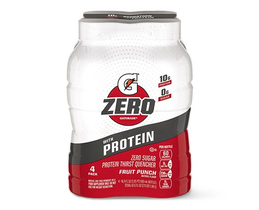Gatorade G Zero + Protein 4-Pack Fruit Punch