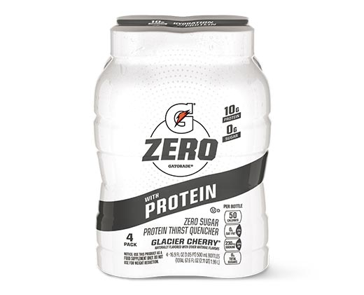 Gatorade G Zero + Protein 4-Pack Glacier Cherry