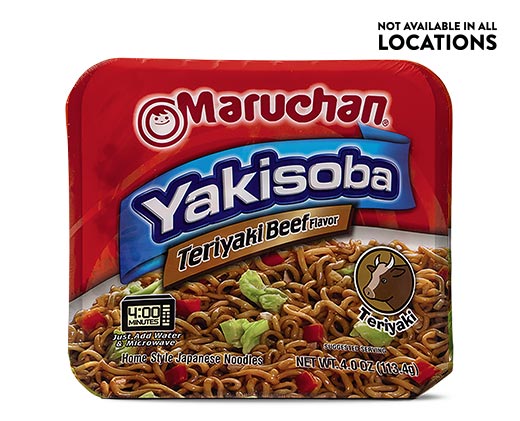 Maruchan Yakisoba Teriyaki Beef. Not available in all locations