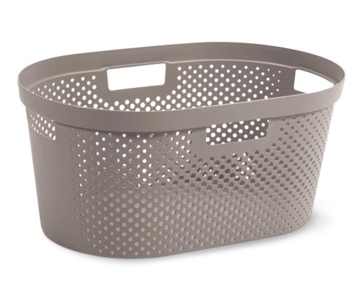 Easy Home Laundry Basket Light Gray