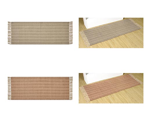 Huntington Home 24&quot; x 60&quot; Woven Runner Clay In Use