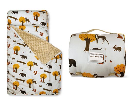Huntington Home All-in-One Nap Mat Woodland Animals
