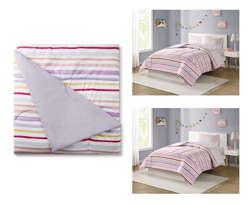 Huntington Home Reversible Comforter Stripes In Use