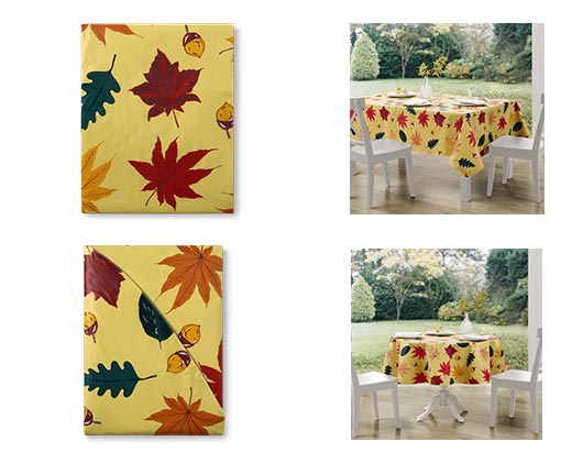 Huntington Home Vinyl Tablecloth Foliage In Use