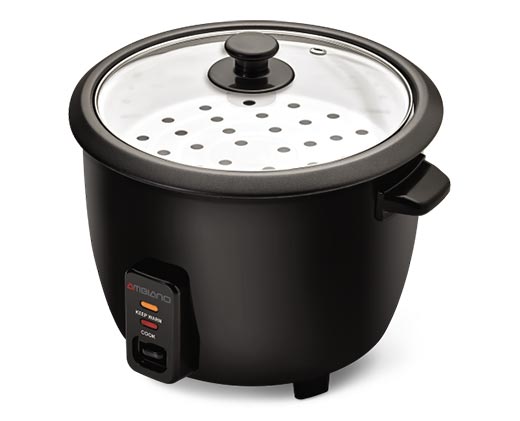 Ambiano 20-Cup Rice Cooker &amp; Steamer Black