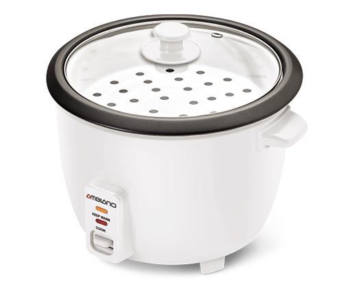 Ambiano 20-Cup Rice Cooker &amp; Steamer White