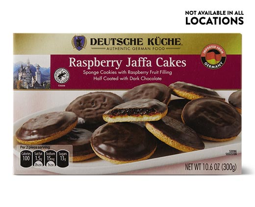 Deutsche Küche Jaffa Cakes Raspberry. Not available in all locations
