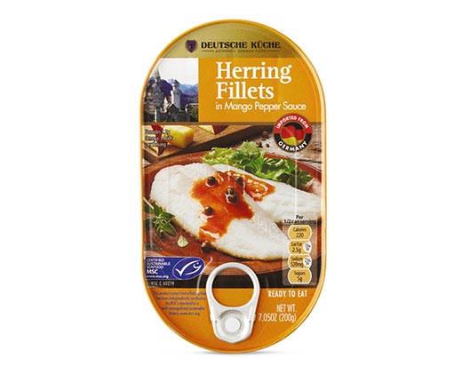 Deutsche Küche Herring Fillets in Flavored Sauce Mango Pepper