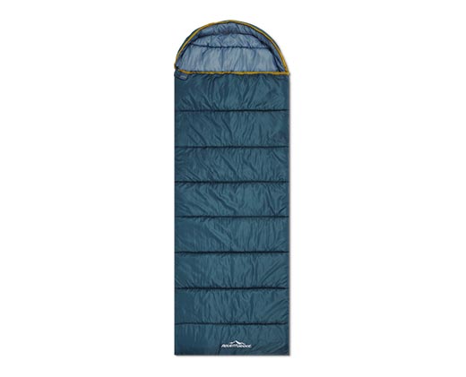 Adventuridge Cold Weather Hooded Sleeping Bag Blue View 1
