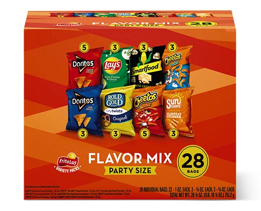 Frito Lay Flavor Mix Variety Pack 28-Count